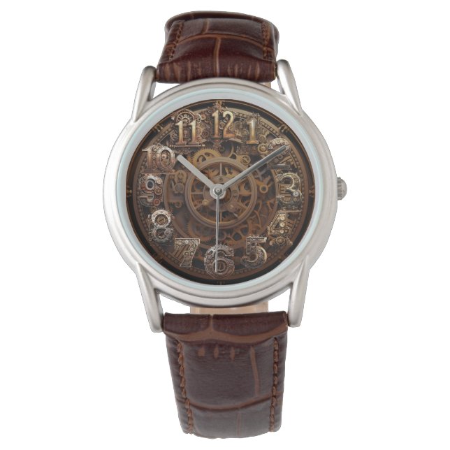 Steampunk Watch (koppar) Armbandsur (Framsida)