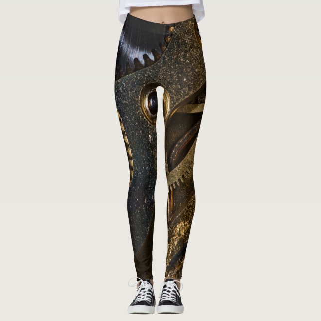 Steampunk Watch Mechanism Leggings (Framsida)