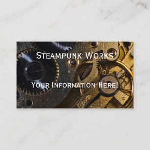 Steampunk Watch Mechanism Visitkort