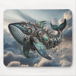 Steampunk Whale Mousepad Musmatta