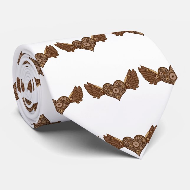 Steampunk Winged Heart med Gears Thunder_Cove Slips (Rullad)