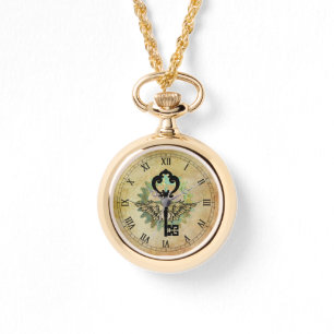Steampunk Winged Nyckel & Cog Wheel Armbandsur