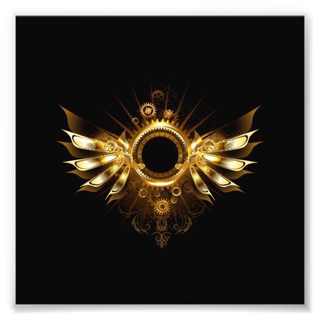 Steampunk wings fototryck (Framsidan)