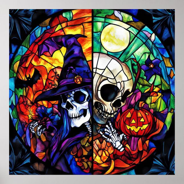 Steampunk Witch Art Poster (Framsidan)