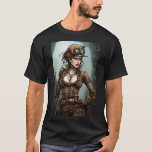 Steampunk Woman T Shirt
