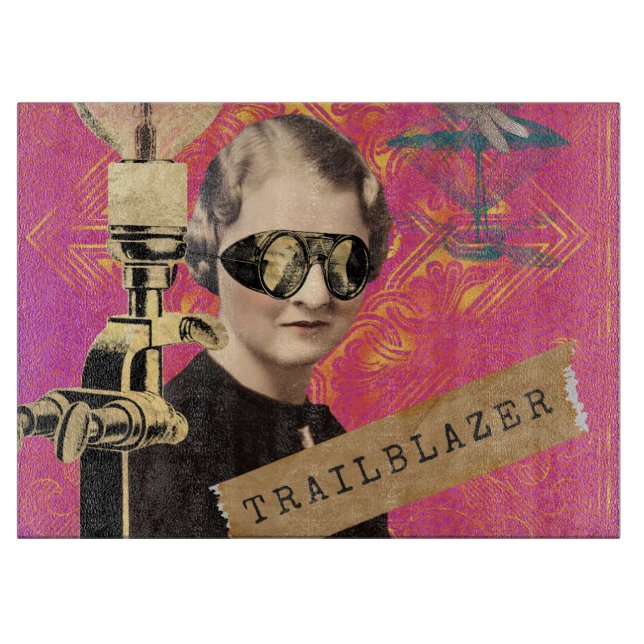 Steampunk Woman Trailblazer Pop Art (Framsidan)