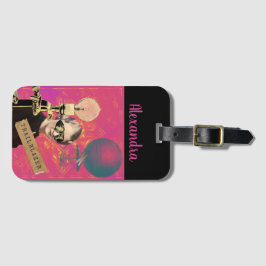 Steampunk Woman Trailblazer Pop Art Beach Bagagebricka