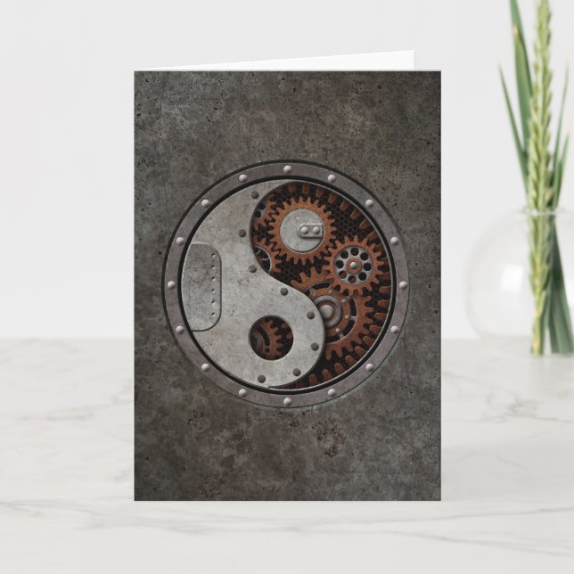 Steampunk Yin Yang Kort (Framsida)
