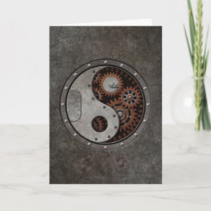 Steampunk Yin Yang Kort