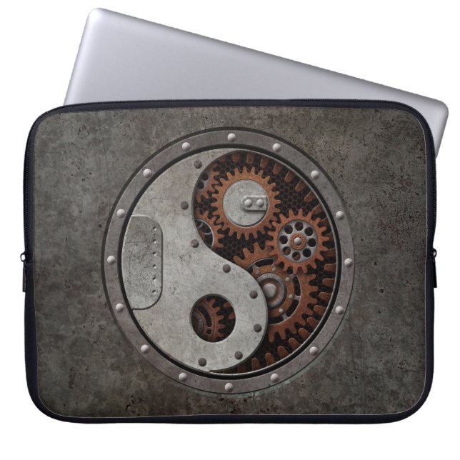 Steampunk Yin Yang Laptop Fodral (Framsidan)