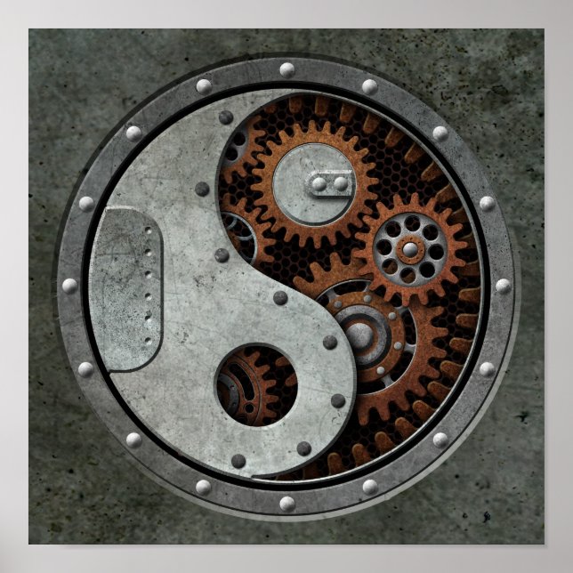 Steampunk Yin Yang Poster (Framsidan)