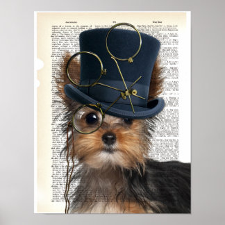 Steampunk Yorkie på lexikonsidan Poster