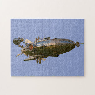 STEAMPUNK ZEPPELIN BLIMP JIGSAW PUZZLE PUSSEL