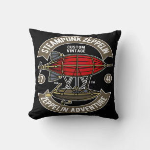 Steampunk Zeppelin Kudde