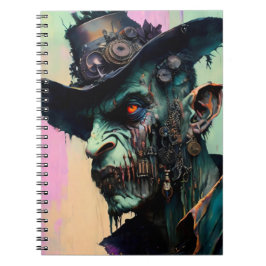 Steampunk Zombie Cowboy Anteckningsbok