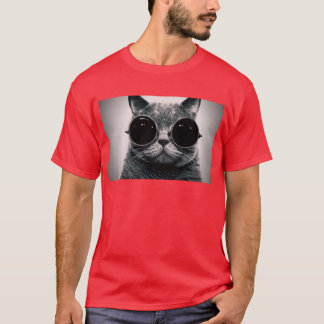 steampunkexponeringsglas kyler katten t shirt