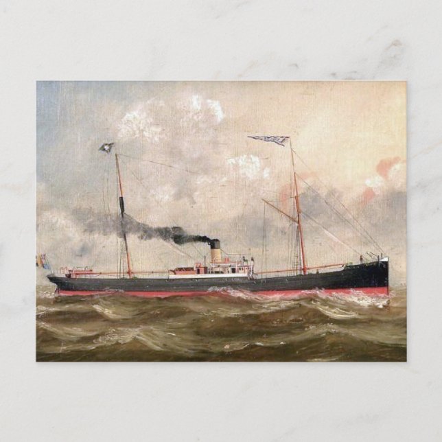Steamship Louise 1800-talet Vykort (Framsida)