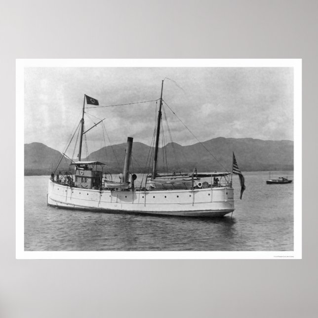 Steamship McArthur Alaska 1918 Poster (Framsidan)