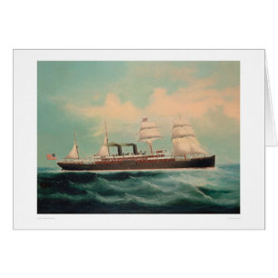 Steamship S.S. China (1614A) Hälsningskort