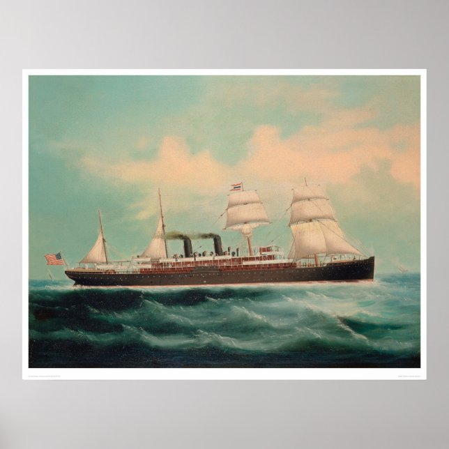 Steamship S.S. China (1614A) Poster (Framsidan)