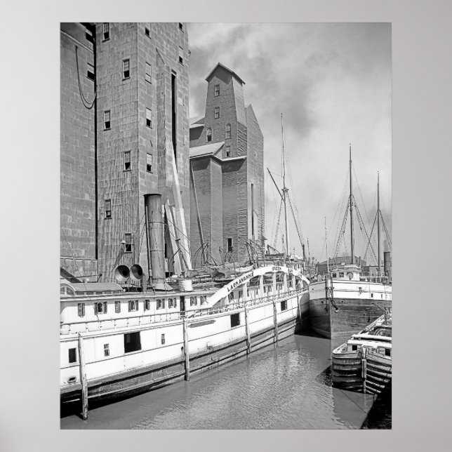 Steamships i Buffalo Poster (Framsidan)