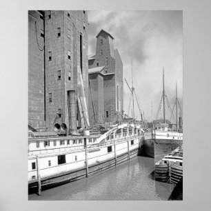 Steamships på buffeln poster