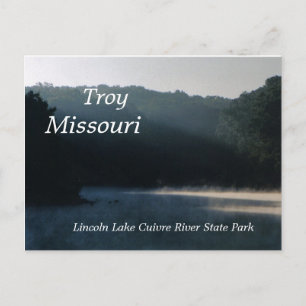 Steamy Lincoln, Troy, Missouri, postkort Vykort