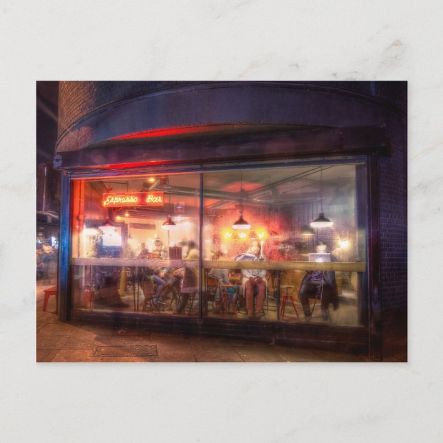 Steamy Shoreditch-kaffehuset, London Vykort (Framsida)