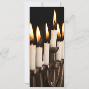 Stearinljus för Hanukkah Chanukah Hanukah Julkort