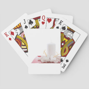 Stearinljus & hjärtor spel kort
