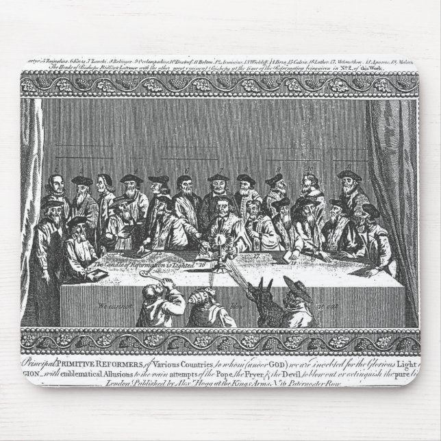 Stearinljuset av reformationen är Lighted Musmatta (Framsidan)