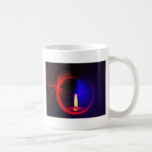 Stearinljuset avbildar mode kaffemugg (Höger)
