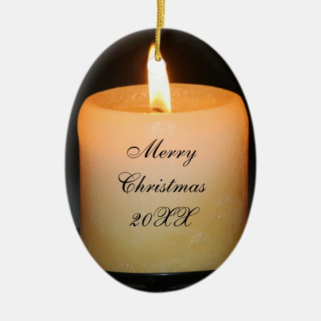 stearinljusjulafton julgransprydnad keramik (Framsidan)