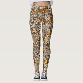 Stearinljusvarelsedamasker Leggings