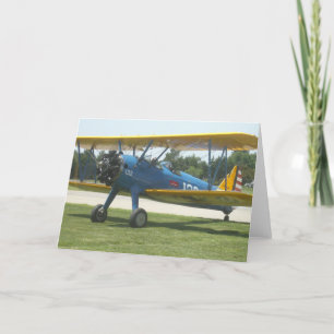 Stearman hälsningkort kort