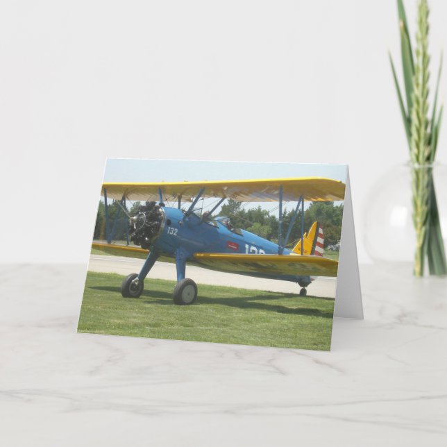 Stearman hälsningkort kort (Framsida)