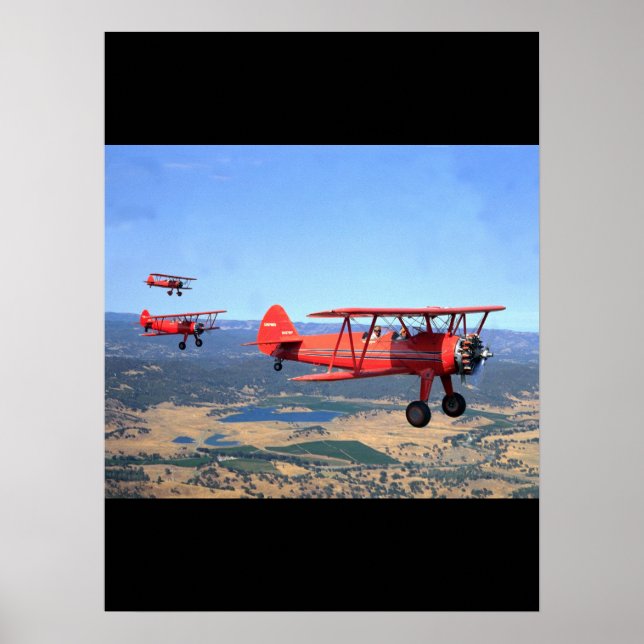 Stearman, PT-17, 1943_Classic Aviation Poster (Framsidan)