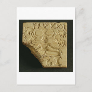 Steatite Pasupati-säl, Mohenjodaro, 2300-1750 BC Vykort