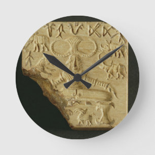 Steatiten Pasupati förseglar, Mohenjodaro, Rund Klocka