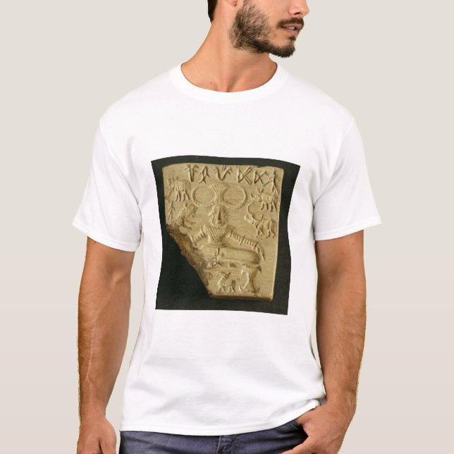 Steatiten Pasupati förseglar, Mohenjodaro, T-shirt (Framsida)