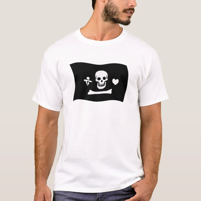 Stede Bonnet Flagga Shirt Tee (Framsida)