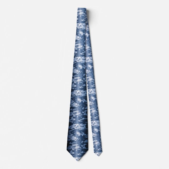 Steel Blue Digital Camo Tie Slips (Framsida)