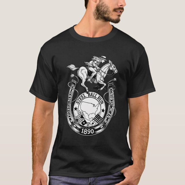 Steel Boll Springa - JoJo's Bizarre T Shirt (Framsida)