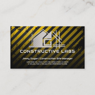 Steel Construction House Logotyp Visitkort
