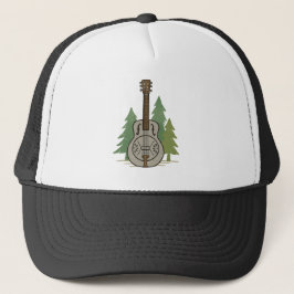 Steel Dobro Forest-Rustic Music Lover trucker hat Keps