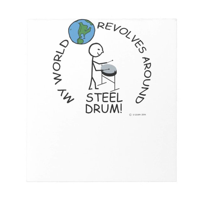 Steel Drum - World Revolves runt Anteckningsblock (Framsida)