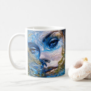 "Steel Gaze" - Kvinnor i Vatten Kaffemugg