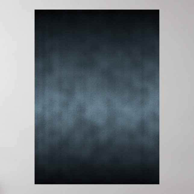 Steel Grått Gothic Ombre Background Art Poster (Framsidan)