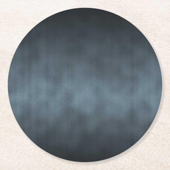 Steel Grått Gothic Ombre Background Art Underlägg Papper Rund (Framsidan)