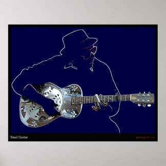 Steel Guitar Poster